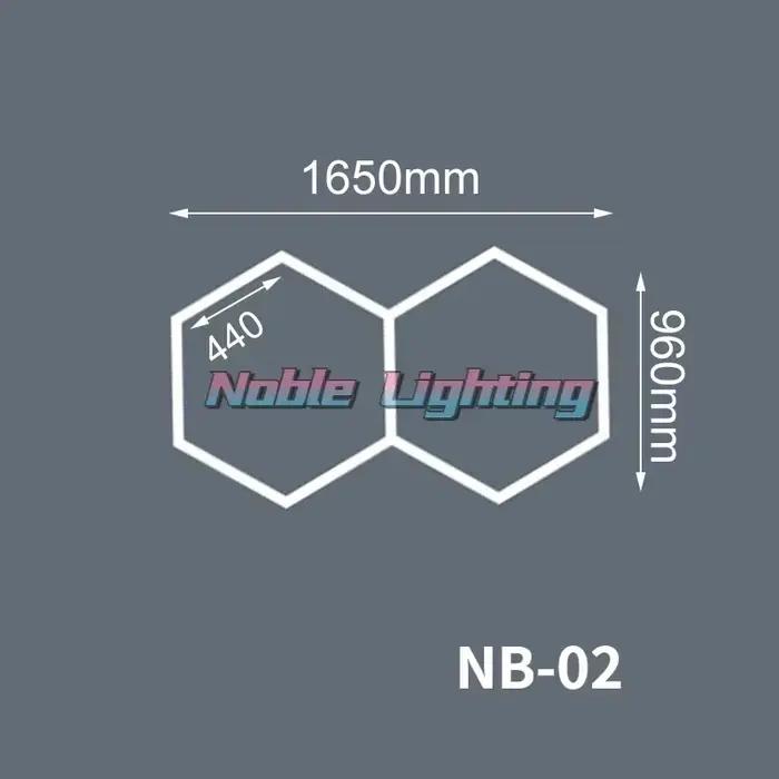 Plafonnier Led hexagonal en nid d'abeille 5000K