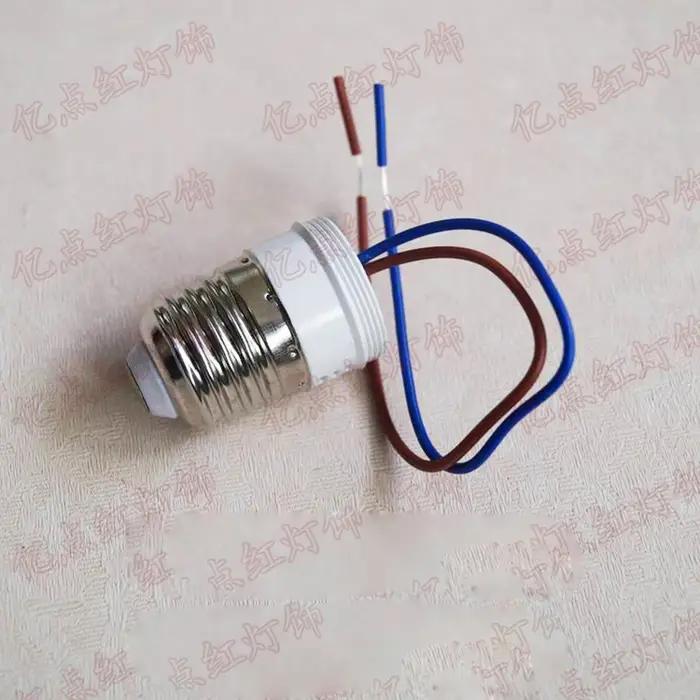 Support de lampe en plastique pour modification d'éclairage en cristal vis