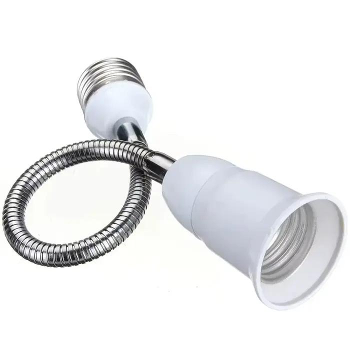 Extension de douille d'ampoule E27 à E27, support de lampe à Base rotative, convertisseur d'extension 12/15/20/30/35/40/50cm