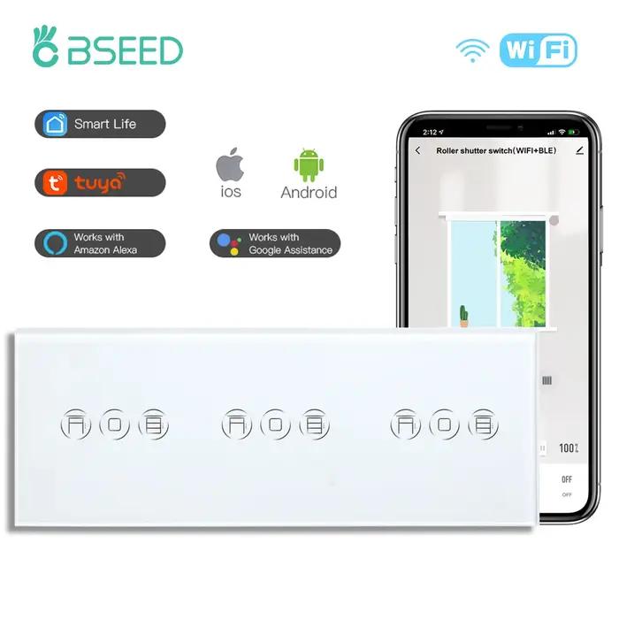 BSEED Wifi interrupteur de volet roulant Triple