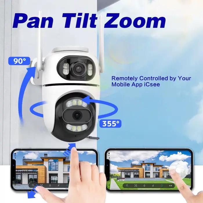 Caméra PTZ WiFi 4K Uzoom avec application ICsee