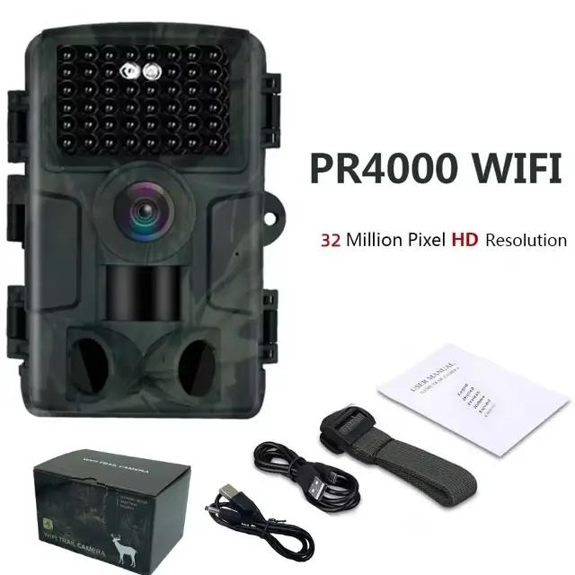 PR4000 WiFi caméra de chasse Bluetooth 1080P infrarouge Vision nocturne caméra infrarouge activée ca