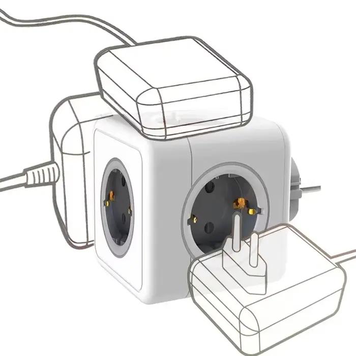 MASSFA Multi EU multiprise prise électrique Cube
