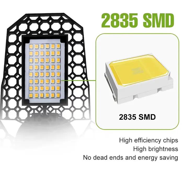 200W LED Garage lumière AC100-277V pliable déformable plafonnier ampoule E27/E26 projecteurs entrepôt atelier sous-sol éclairage