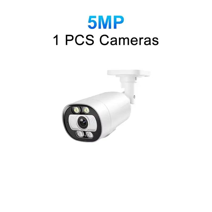 Caméra H.265 4K Ai POE 5MP 8MP avec communication bidirectionnelle, détection humaine, pour extérieu