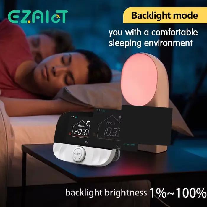 Chaudière à gaz Thermostat sans fil RF433 régulateur de température ambiante Programmable chauffage par le sol thermorégulateur batterie alimenté par USB