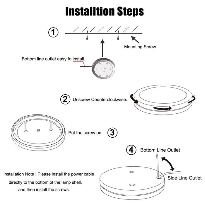 2/4/6/8 pièces 12V 2.5W 230LM LED Downlight encastré plafonnier Spot pour maison caravane camping-ca