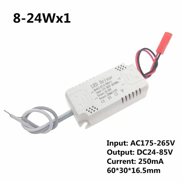 Pilote de puissance LED 250ma, 8-24x1w, 25-40x1w, 50-75x1w, 220V, transformateurs d'éclairage pour r
