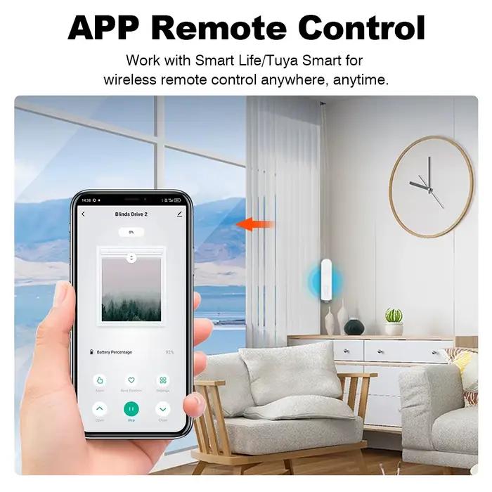 Moteur de rideau électrique intelligent Zigbee DIY pour stores, volets et stores enrouleurs compatible Tuya Alexa Google Home Alice occasion spéciale智能家居电动卷帘智能Zigbee DIY适用于百叶窗、窗帘和卷帘,兼容Tuya、Alexa、Google Home和Alice特定场合