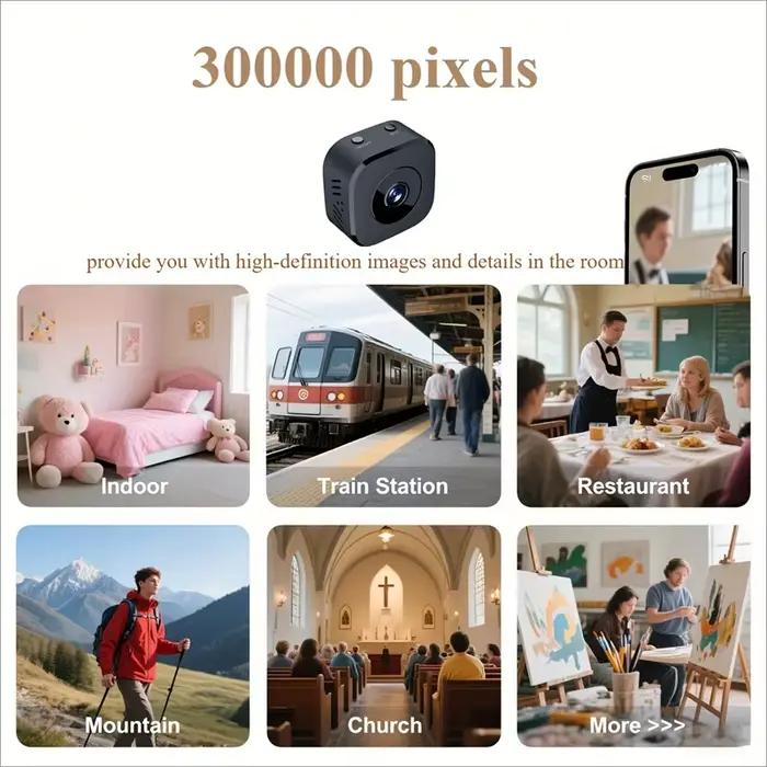 Xiaomi 4K HD Mini caméra de sécurité 6K Full HD WiFi Surveillance avec Audio bidirectionnel détection de mouvement