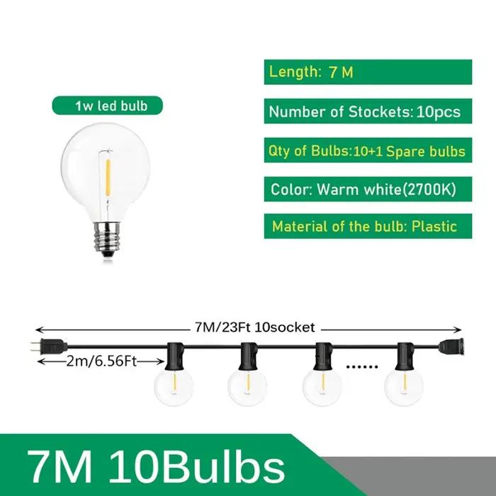 Guirlande lumineuse d'extérieur LED G40