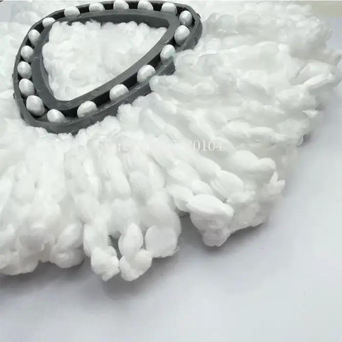 Tête de vadrouille blanche de remplacement en tissu, recharges de vadrouille en microfibre, tête de