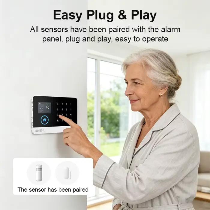 Système d'alarme de sécurité domestique intelligent PGST WIFI GSM