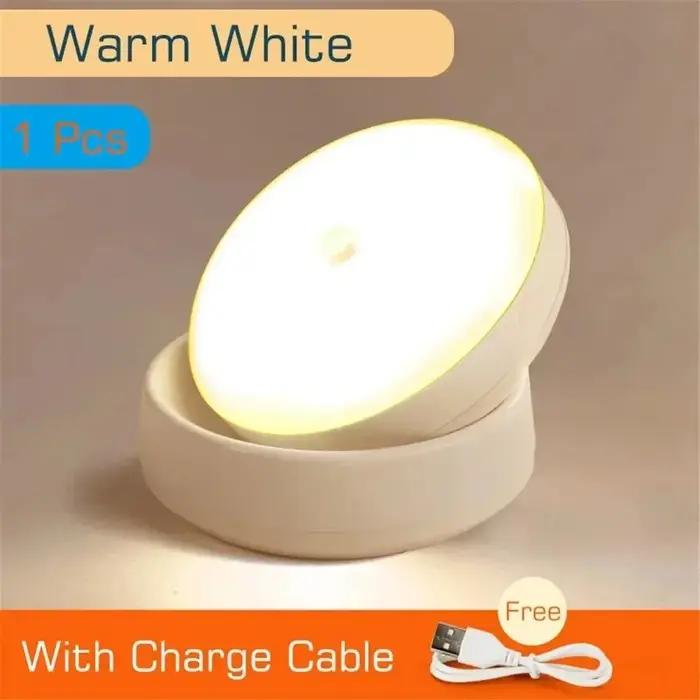 LED veilleuse USB charge intelligente Induction humaine pour armoire de chevet maison garde-robe éclairage capteur de