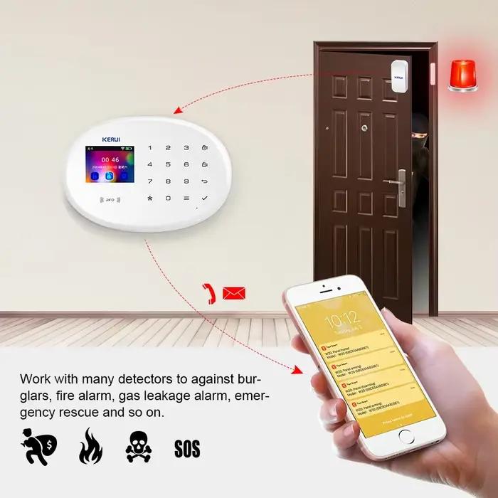 KERUI W204 4G système d'alarme domestique sans fil WIFI GSM alarme Tuya