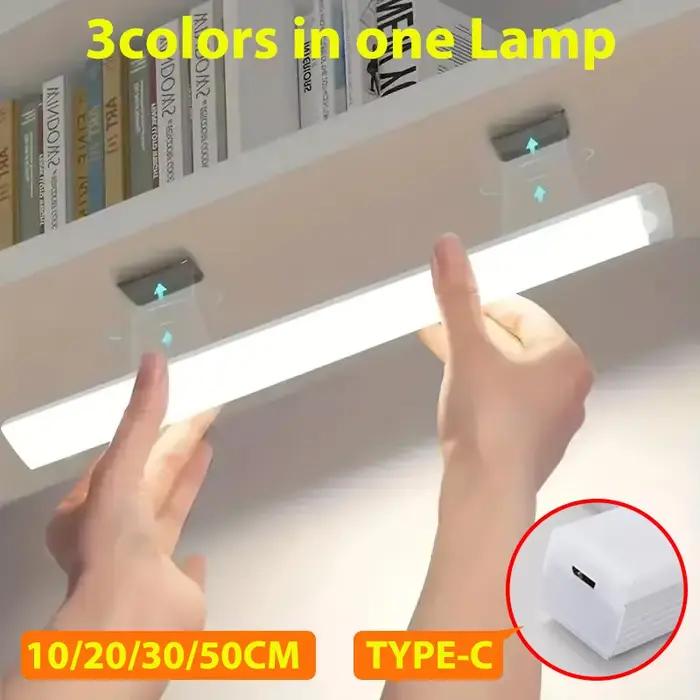 LED détecteur de mouvement lumière sans fil LED veilleuse Type C lumière Rechargeable armoire armoir