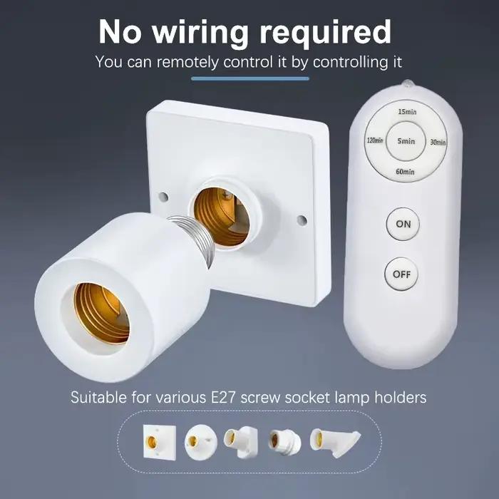 E27 110V 220V maison Multi interrupteur d'éclairage 60W télécommande sans fil minuterie intelligente