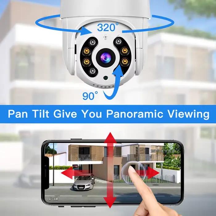 Caméra PTZ sans fil 8mp 4K HD 1080P Vision nocturne en couleur