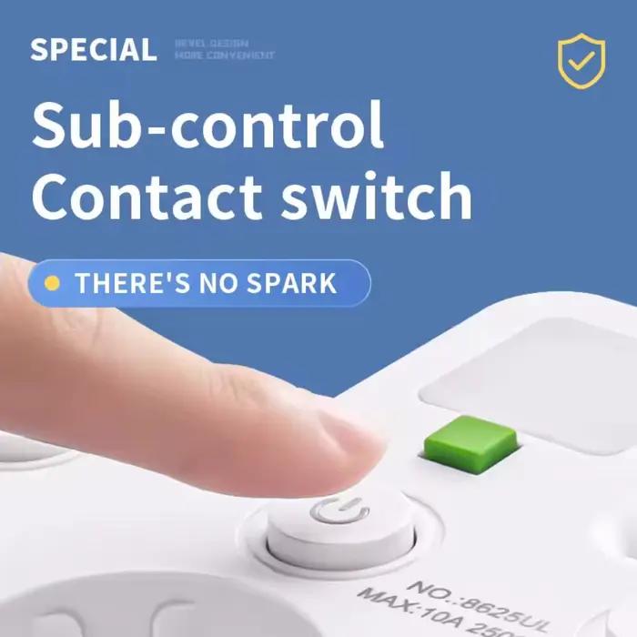 Prise ue 3/4/5 prise ca multiprise prise murale filtre réseau universel USB Cherger interrupteur séparé adaptateur de lumière