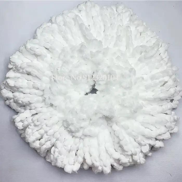 Tête de vadrouille blanche de remplacement en tissu, recharges de vadrouille en microfibre, tête de