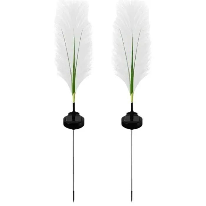 1-4 LED lampes de jardin solaires en plein air étanche Reed lumière lampe à énergie solaire cour de noël pelouse