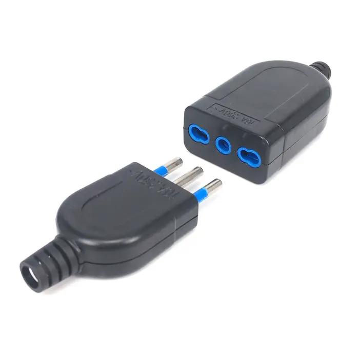 Adaptateur de prise italien standard 10A 16A avec protection contre les surcharges pour usage domestique et professionnel occassions spéciales