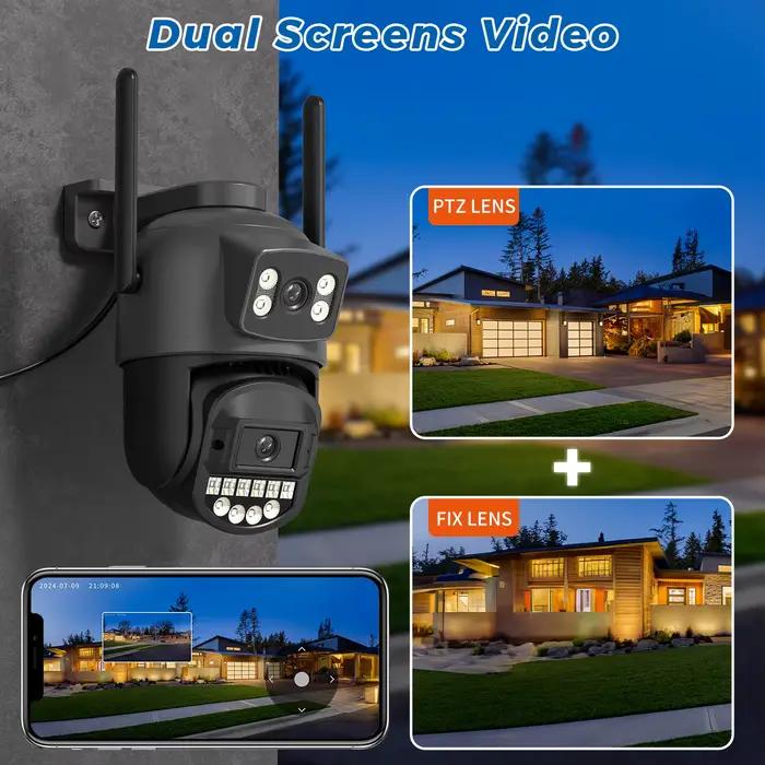 Caméra de surveillance extérieure PTZ IP WiFi 5GHz