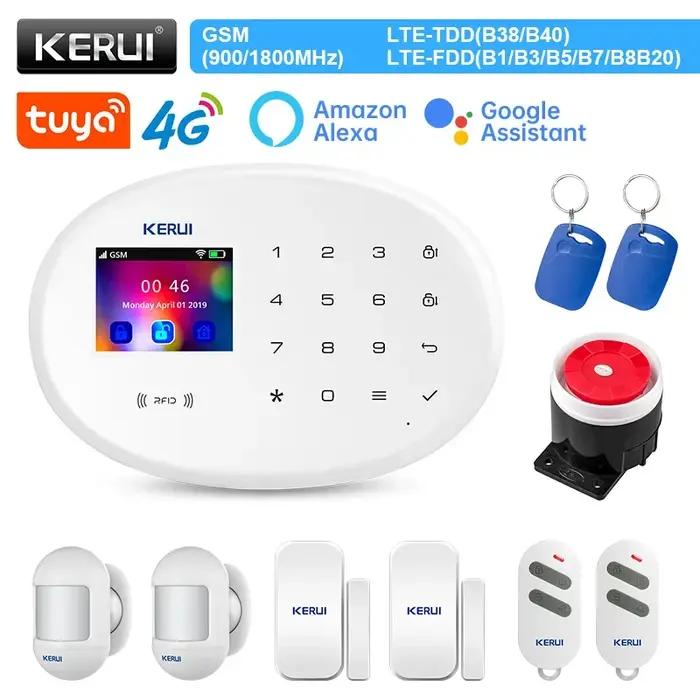 KERUI W204 4G système d'alarme domestique sans fil WIFI GSM alarme Tuya