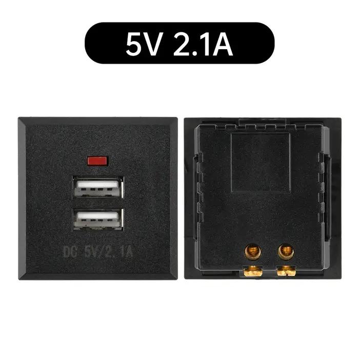 5V 2.1A double prise de courant USB intégré chargeur de téléphone portable