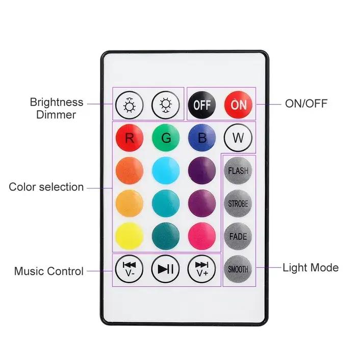12W E27 RGB coloré musique télécommande LED ampoule Led lumières intelligentes Bluetooth