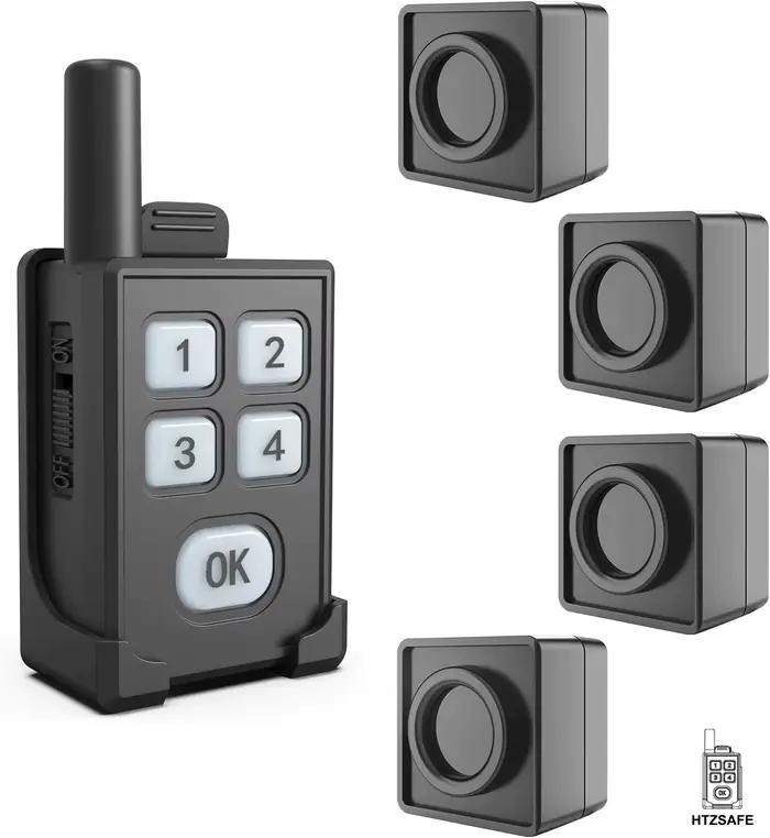 Système d'alarme périmétrique portable pour extérieur - Capteur et détecteur de mouvement sans fil étanche sur 1/4 de mile - Sécurité personnelle