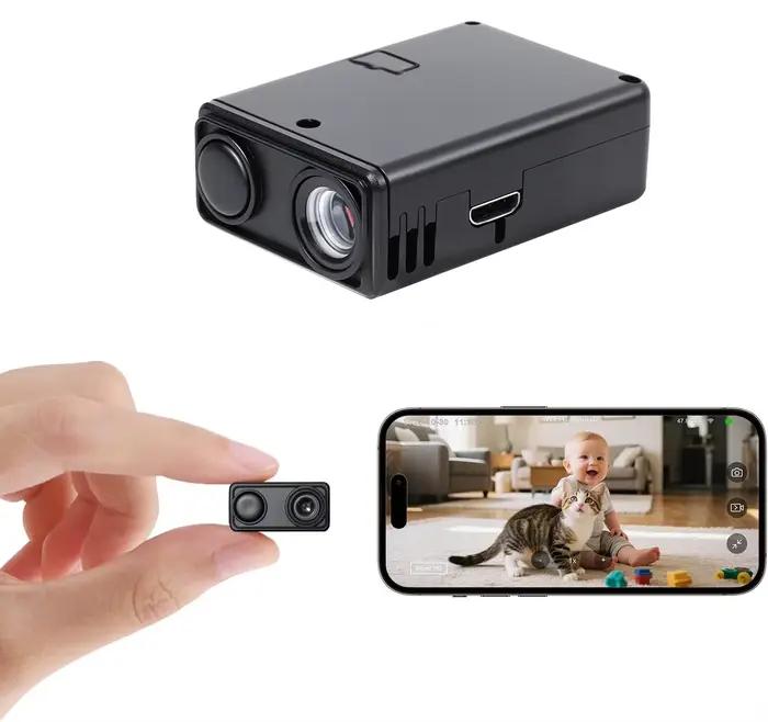 Mini caméra de sécurité sans fil pour usage domestique, caméra de surveillance HD 1080P, prise en ch