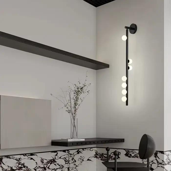Designer hôtel Clubhouse Villa salon TV mur fond applique murale nordique entrée chambre tête de lit lumière LED