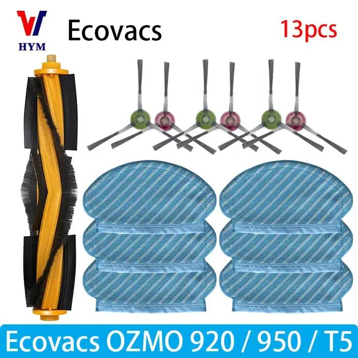 Pièces de rechange pour aspirateur Ecovacs Debot Ozmo T5 920 950 en caoutchouc silicone métal tissu ABS plastique pour nettoyage impeccable et longévité