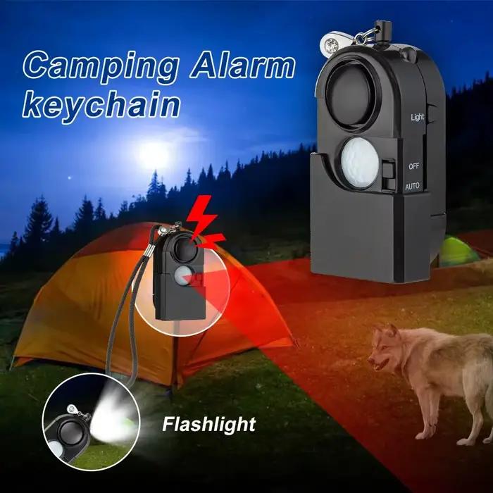 KERUI Portable Mini détecteur de mouvement alarme 120DB sirène SOS lumière LED