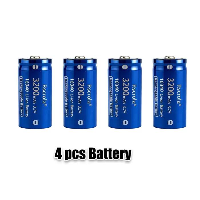 Batterie rechargeable Li-ion CR123A RCR 123 ICR 16340 3200mAh pour caméras de sécurité Arlo L70 batterie photo lithium 3V 37V sécurité domestique durable