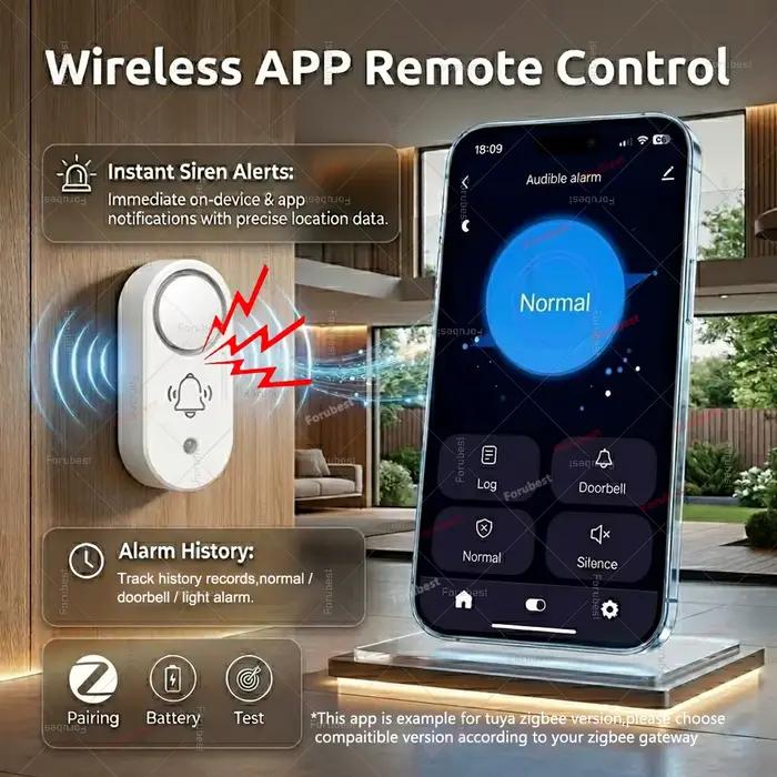 Sirène d'alarme intelligente Zigbee