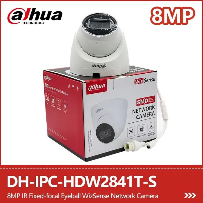 Dahua 4MP 8MP 4K caméra IP extérieure humaine détecter micro IR 30m PoE caméra de Surveillance CCTV