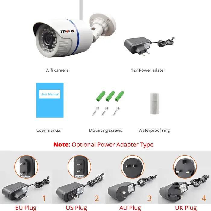 4MP 1080P caméra IP extérieure WiFi