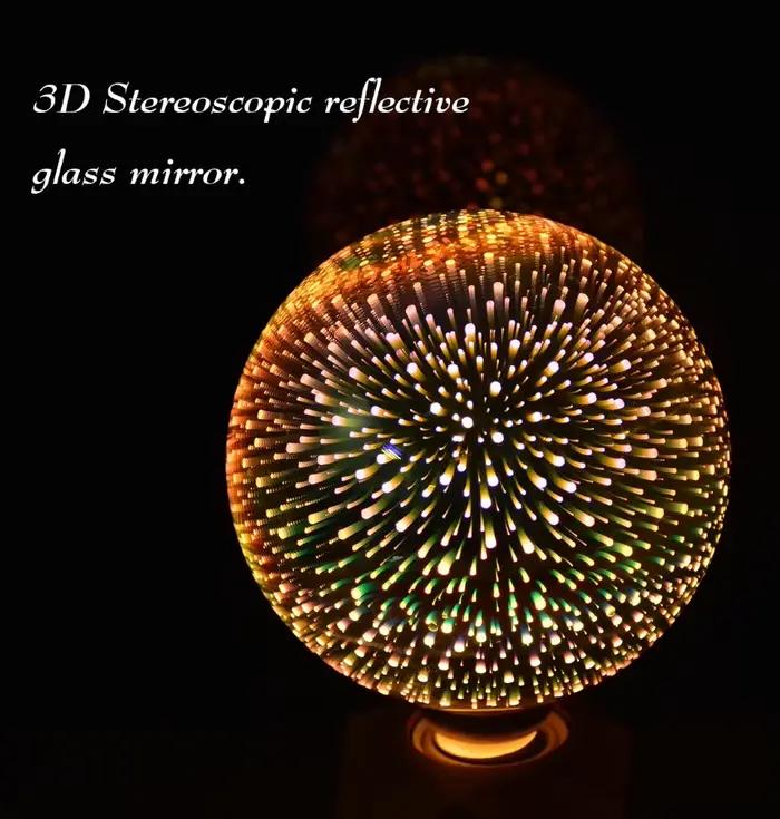 Ampoule G125 G80 E27, lumière de nuit, effet de feux d'artifice, lampe de table, ampoule décorative, lampe de chevet, décoration de la maison, Luminaria 110V 220V