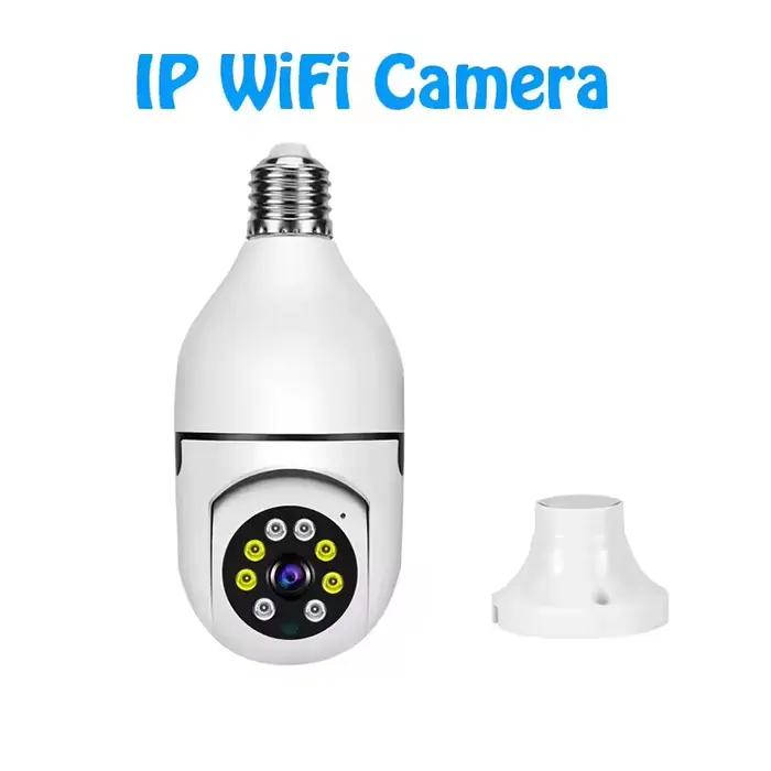 Caméra intelligente de Surveillance à ampoule HD, Vision nocturne, moniteur de sécurité intérieure,