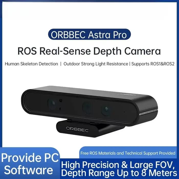 ORBBEC Astra Pro caméra de profondeur 3D portée 0.6-8M pour le développement de drones robotiques AI reconnaissance faciale avec ROS1 et ROS2