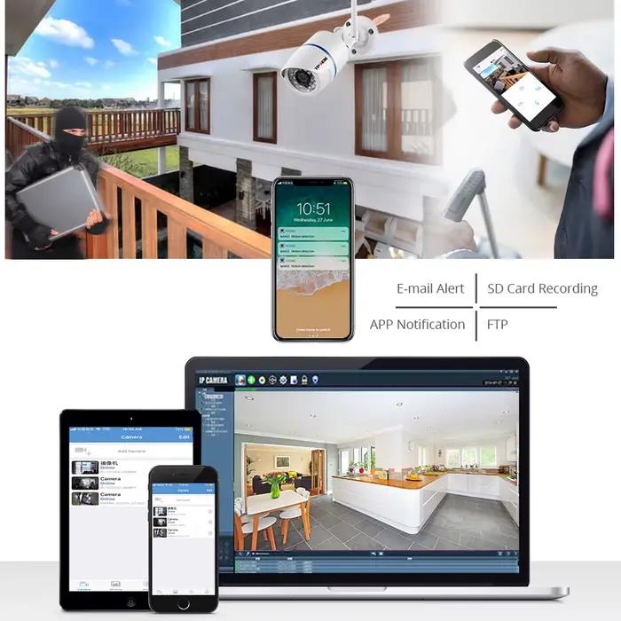 4MP 1080P caméra IP extérieure WiFi