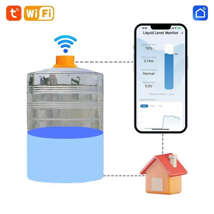 Moray ME201W détection de niveau de réservoir à distance intelligente Smartphone système d'alarme d'eau complet