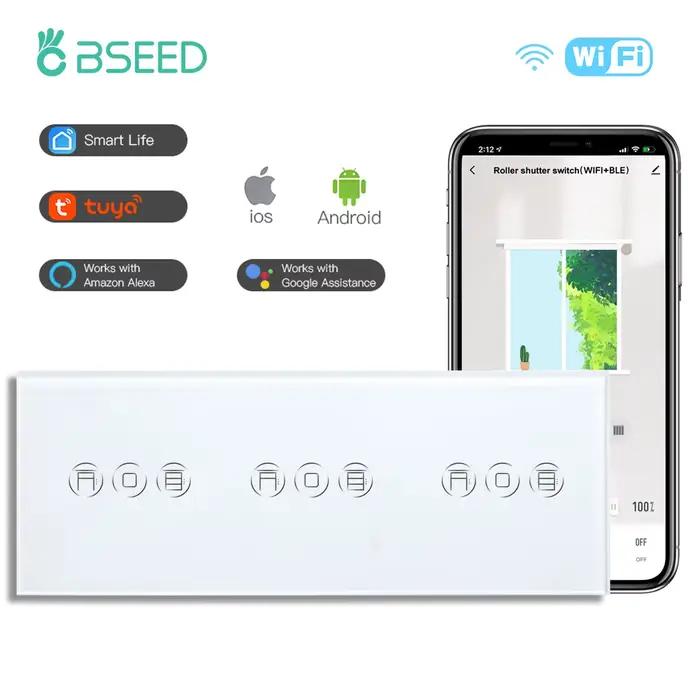 BSEED Wifi interrupteur de volet roulant Triple