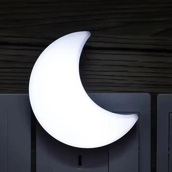 Veilleuse lune mur décorative chambre enfant douce lumière blanche ou jaune occasion pépinière couloir chambre à coucher