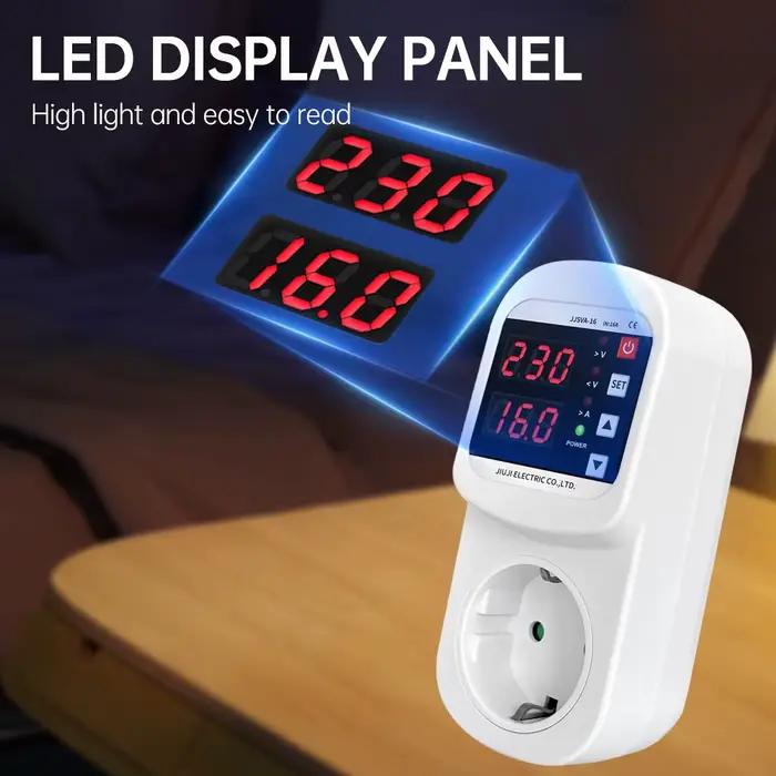 Affichage LED prise AC220V 16A avec Protection de courant de tension