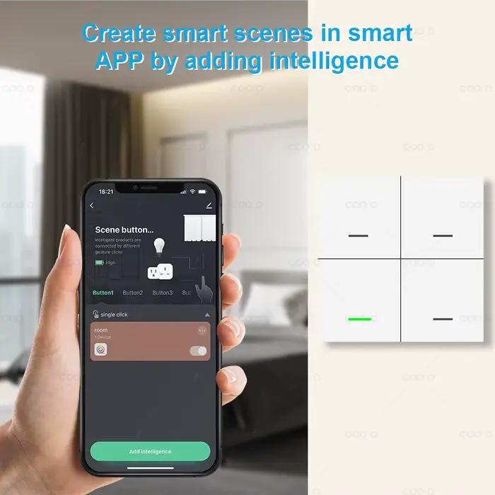 Tuya Zigbee – interrupteur de scène intelligent sans fil