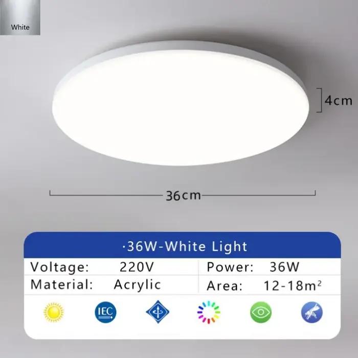 Plafond moderne à LEDs lumière étanche à la poussière trois preuves