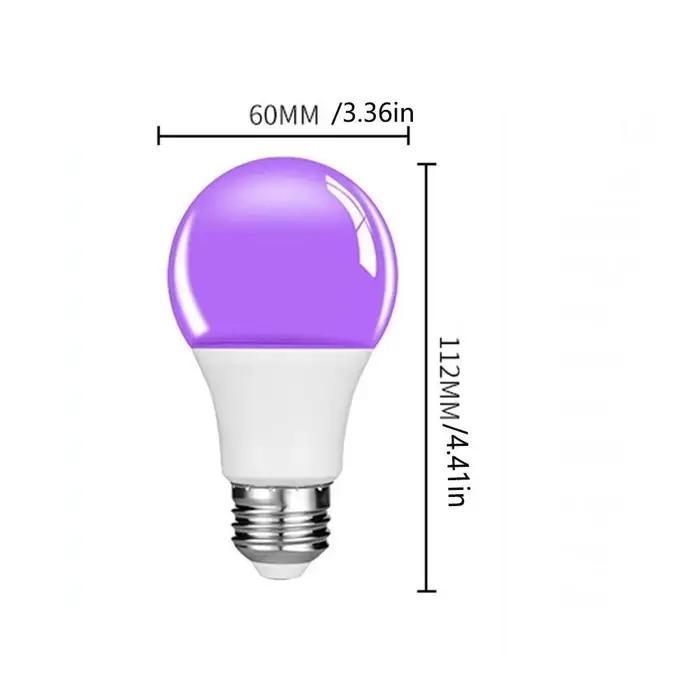 Lumière noire lampe ultraviolette UV violet ampoule 360 lueur atmosphère UV ampoules 10W E27